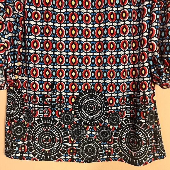 Laundry By Shelli Segal Geometric Print Stretch Jersey Dress - Picture 4 of 11